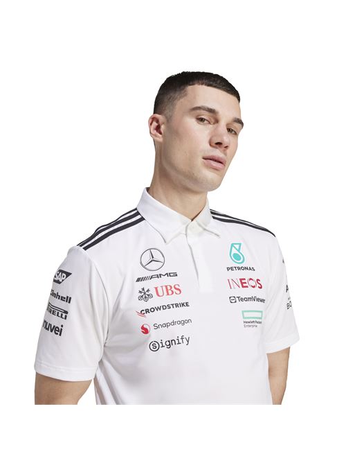 Adidas Polo Mercedes - AMG Petronas Formula 1 Team White Mercedes | JW0586MER TM POLO
